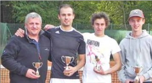 (v. l. n. r.): Holger Löwen, Christoph Loraing, Lukas Clos und Dustin Ritter